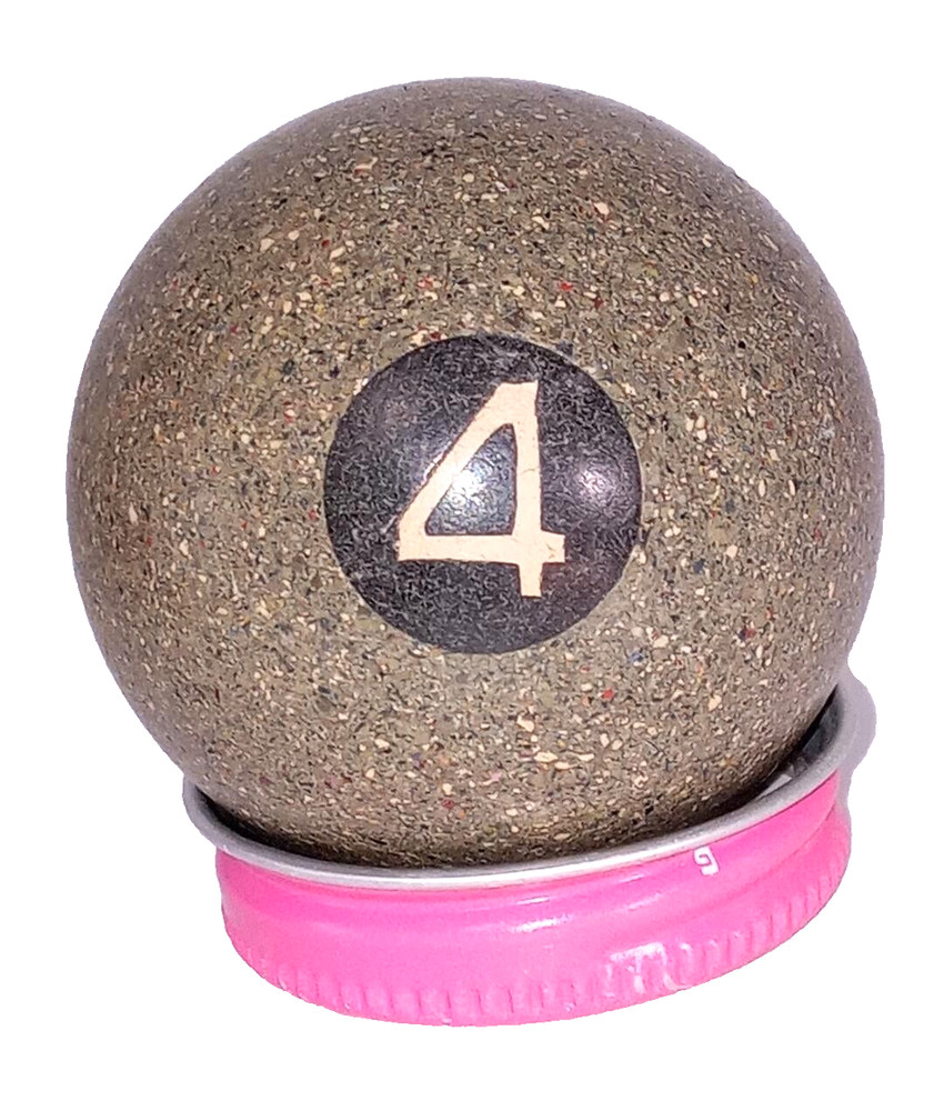 Vintage Speckled Billiard Pool Ball #4