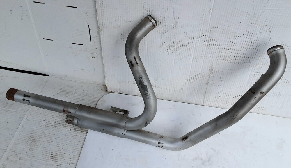 Harley Gray Header Exhaust Pipe