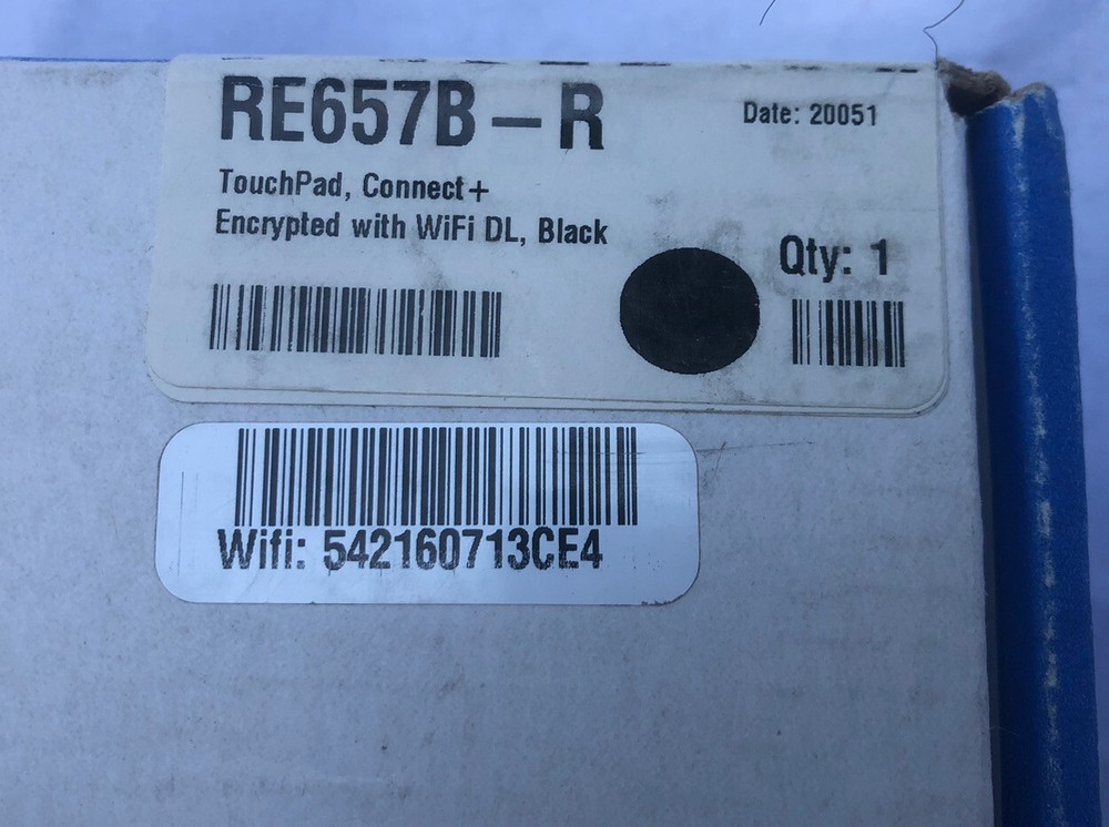 Alula RE657B-R TouchPad Connect+, Black, NEW