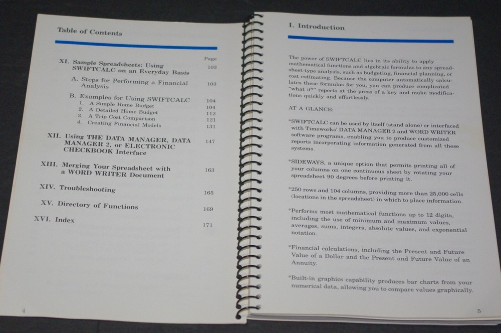 SWIFT CALC by TIMEWORKS spreadsheet C64 Disc software. 1983 excellent