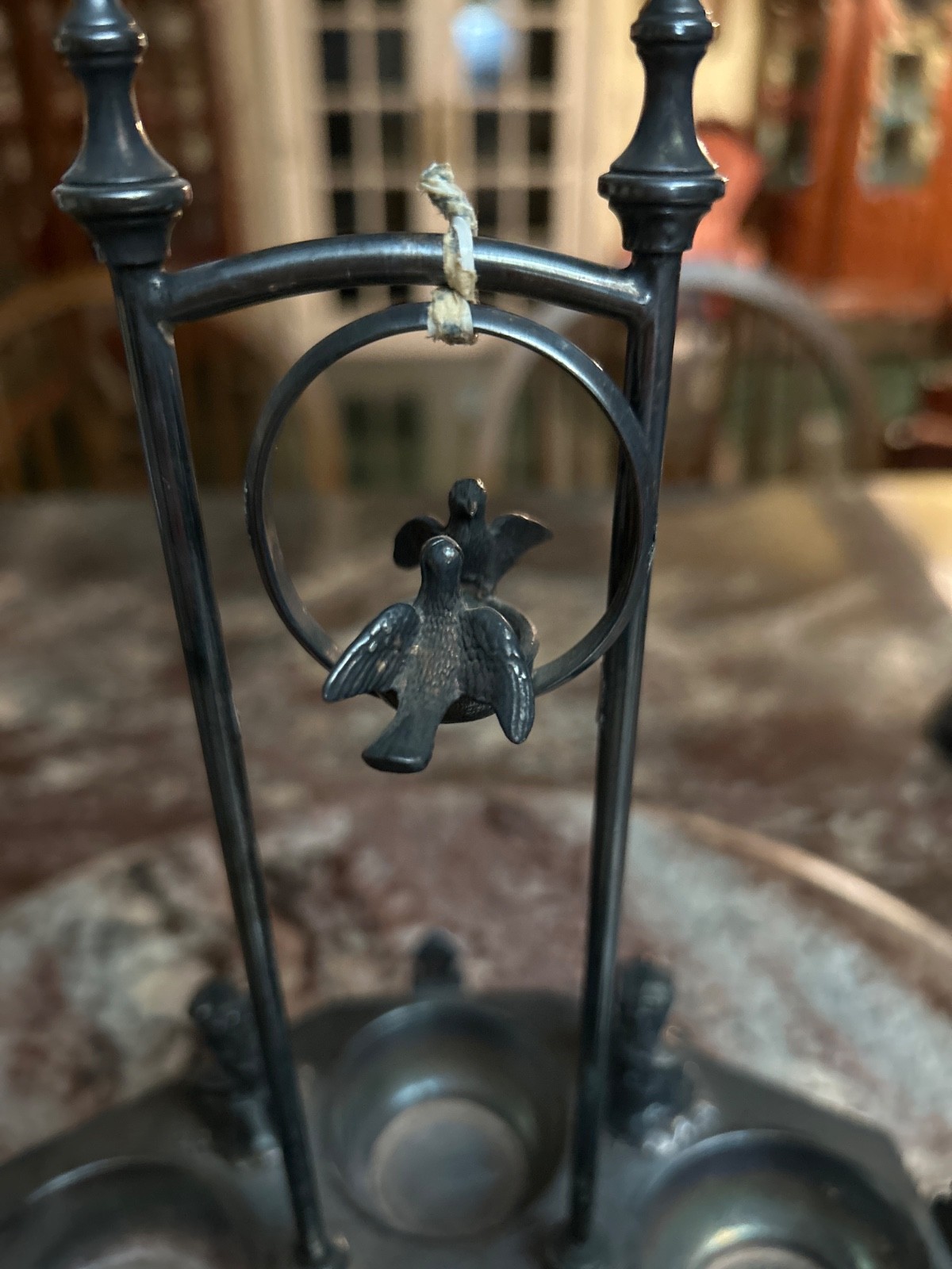 Antique Victorian Silver plated Cruet Condiment or Egg Holder