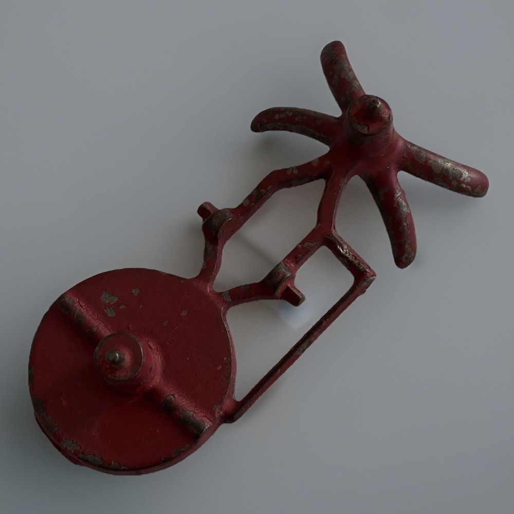Cast Iron Mini Toy Scale 3" Rare Red Cast Iron