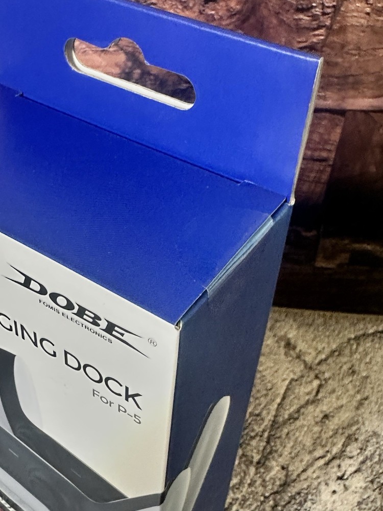 Dobe Dual PS5 Controller Fast Charging Dock, Compact and Lightweight, White