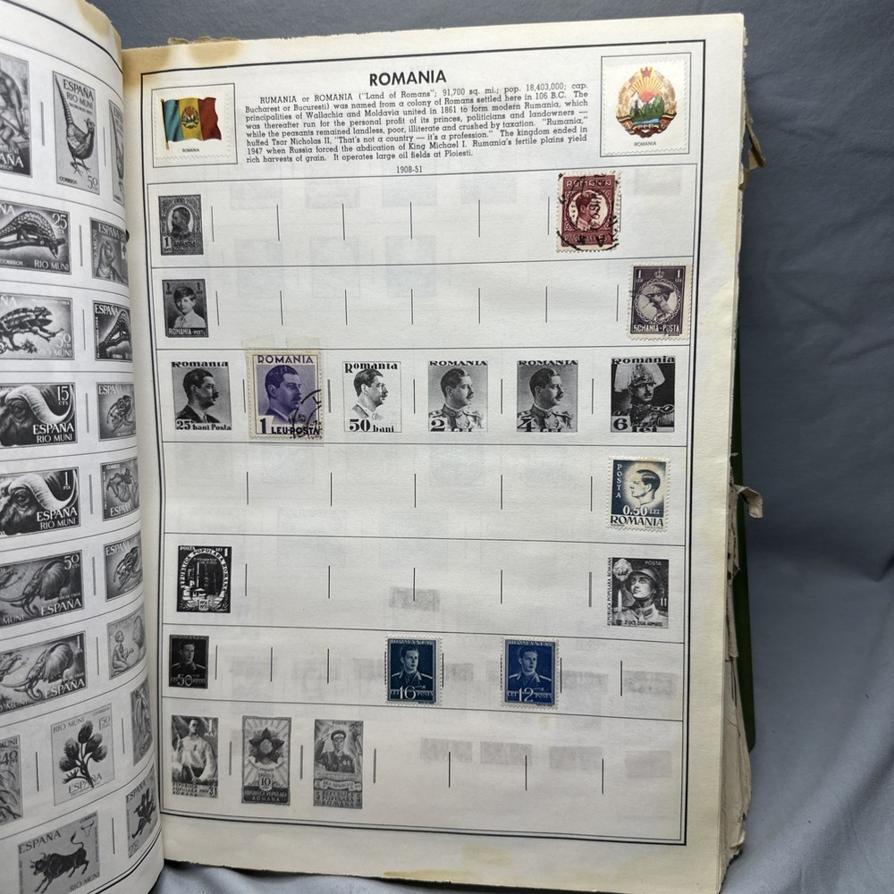 Whitman stamp album 1966 World A Bunch Of Stamps From Around The World!