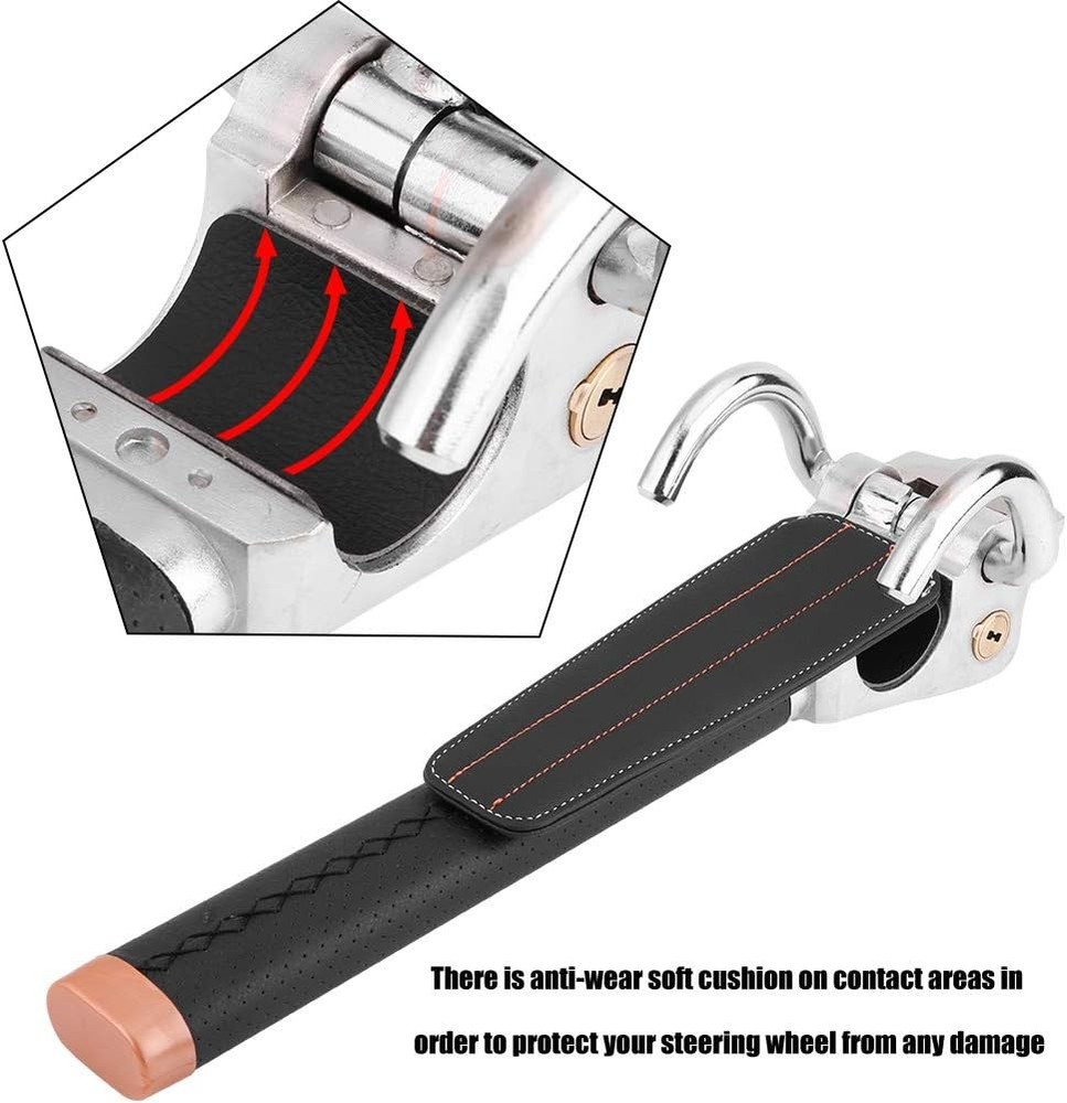 Car Steering Wheel Lock, Folding Anti-Theft Security...