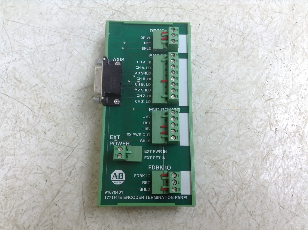 Allen Bradley 91670401 1771HTE Encoder Termination Panel