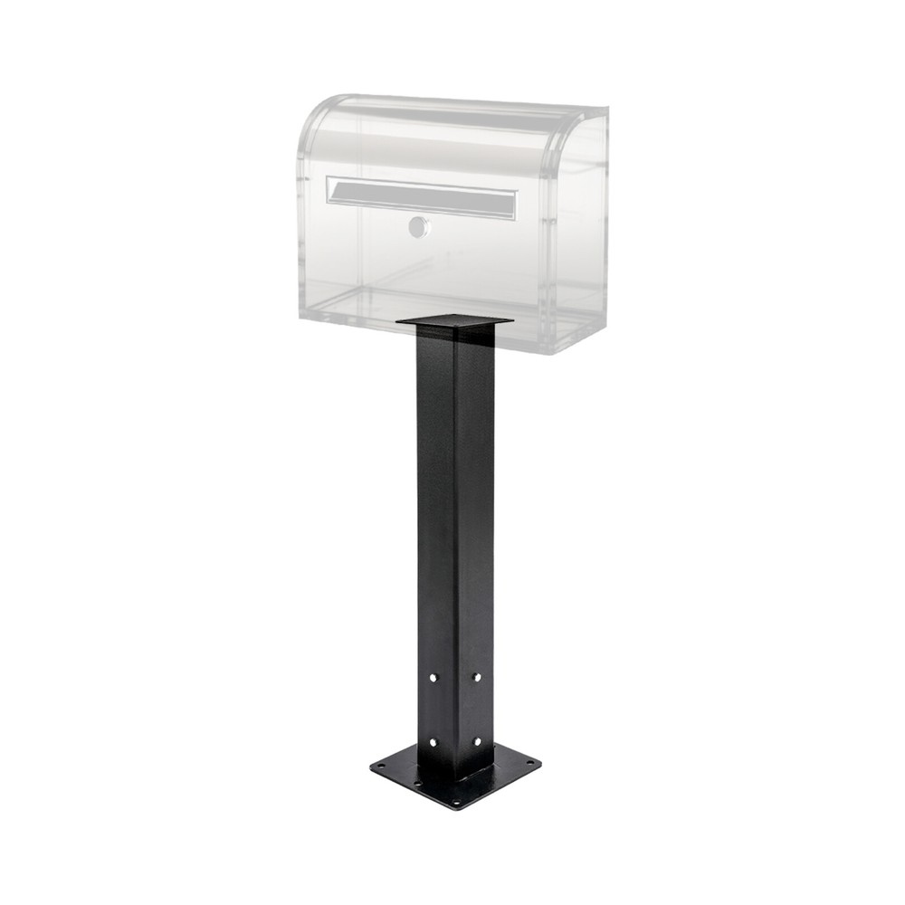Mailbox Post with Post Base Mailbox Mounting Post Mailbox Post for Outside Black