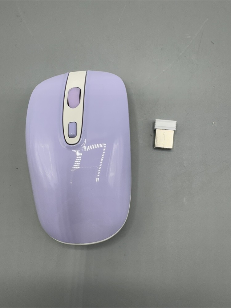 Wireless Keyboard Mouse Combo, Cimetech Compact Full Size Purple
