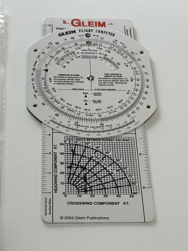 Gleim E6B Flight Computer 2003 EUC (L2) FAA Test Preparation