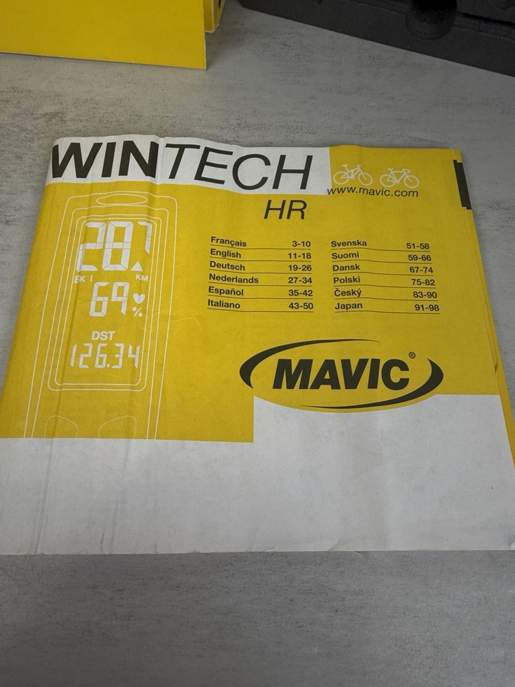 Mavic Wintech HR Digital Wireless Computer **READ**