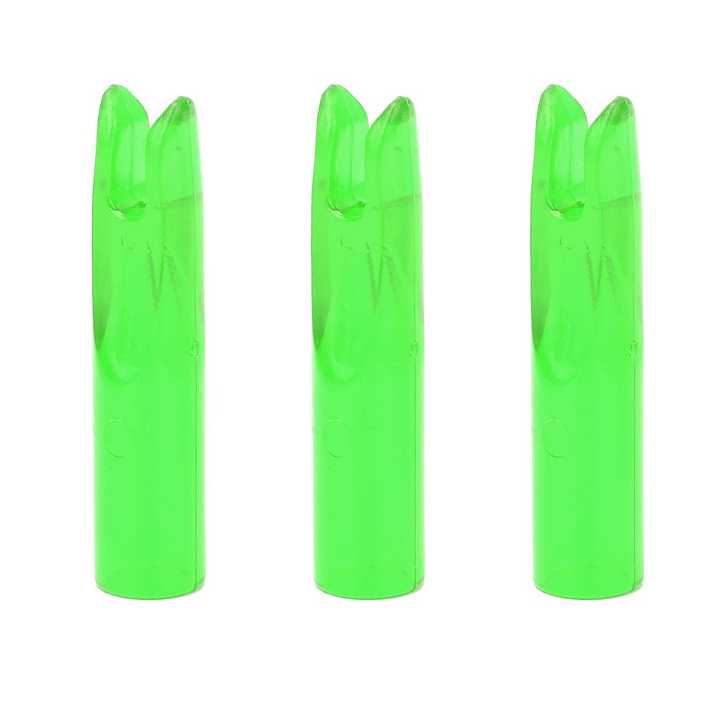 § Green 50Pcs Portable Plastic Bow Nock Insert Tail Archery Accessory