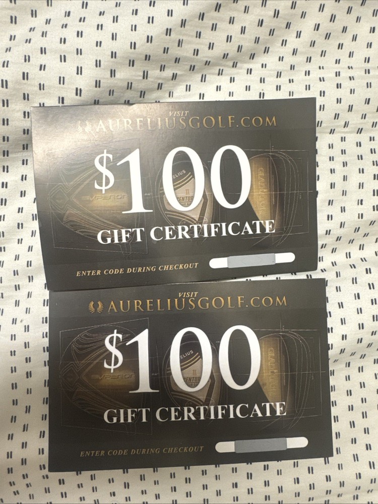 Aurelius Golf gift cards