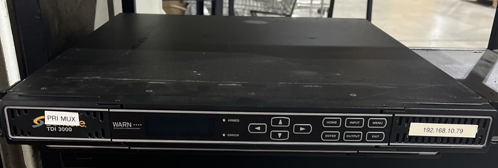 SENCORE TDI 3000 TRANSPORT STREAM DATA INJECTOR