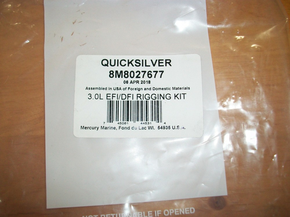 MERCURY / MARINER 3.0L RIGGING KIT 8M8027677