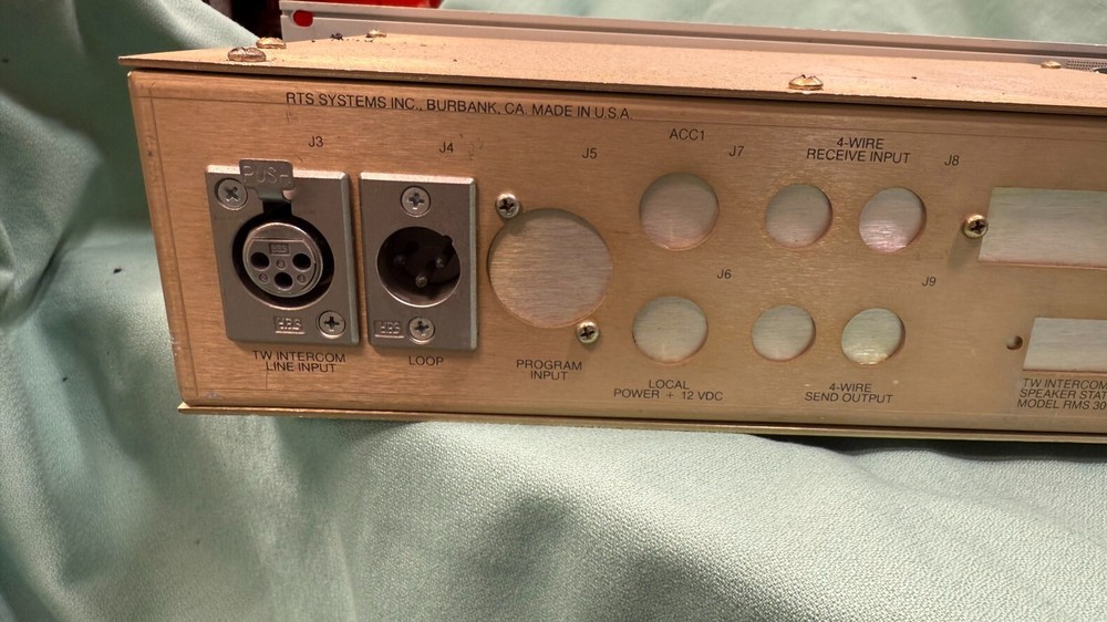 RTS Systems TW Intercom System RMS300 User Station Rack Mount Speaker