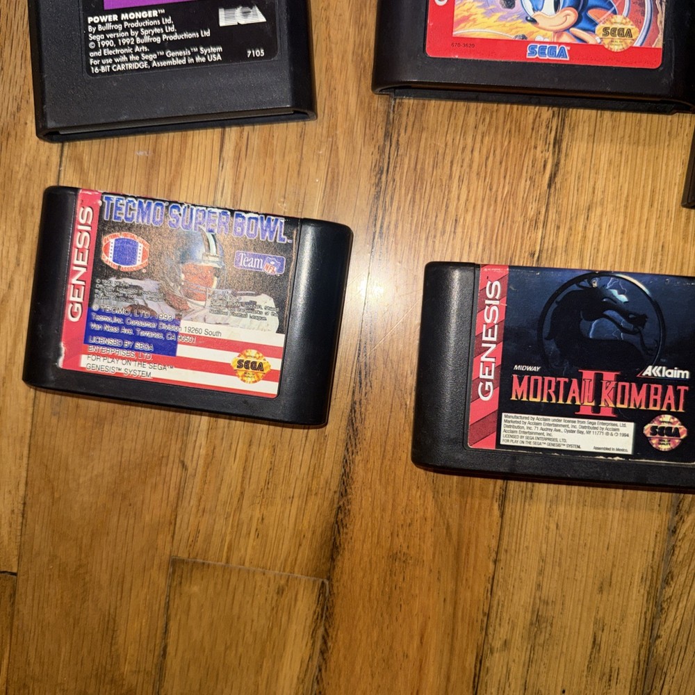 Sega Genesis 2 Black Game Console System Bundle with 2 Controllers and Cables