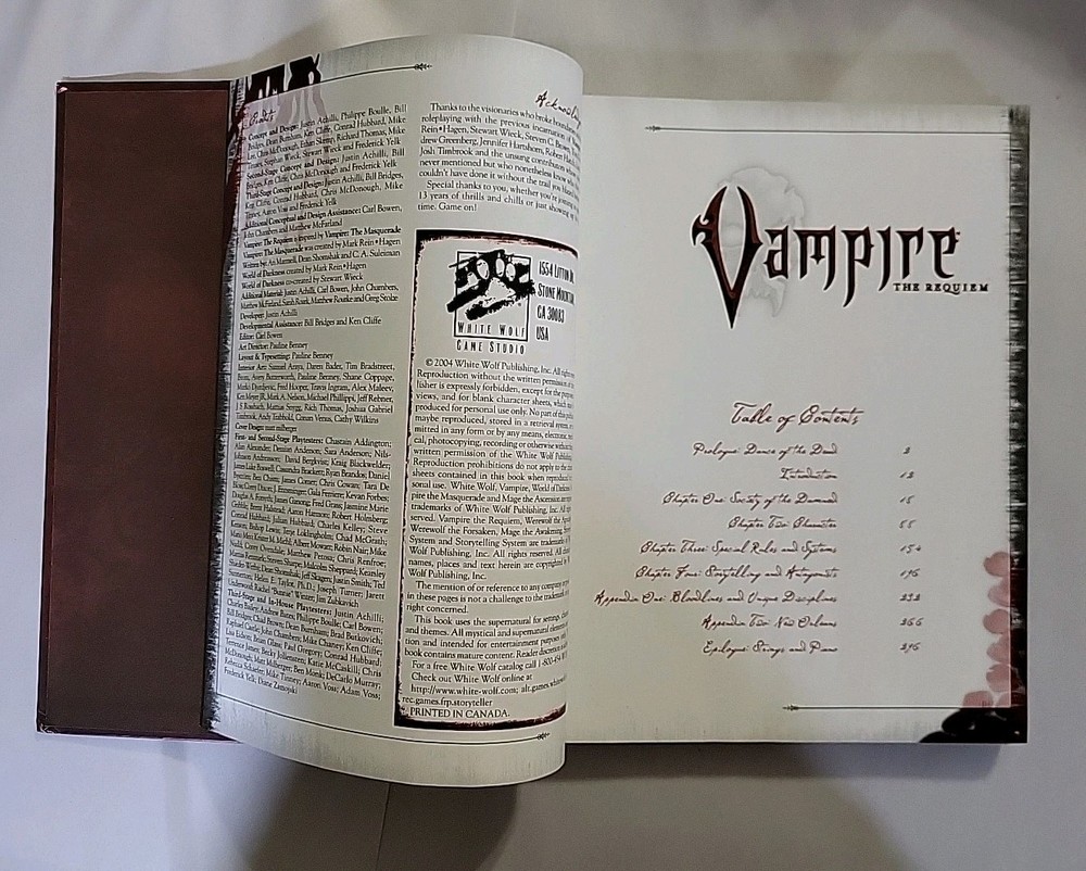 Vampire: The Requiem core rulebook + Ghouls White Wolf 2004