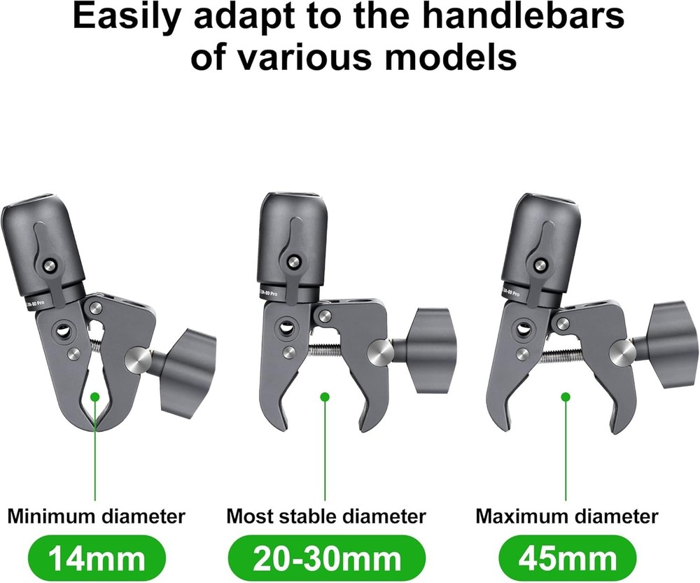 FANAUE Single Socket Arm with Handlebar Base Mount Strong Rod Clamp...