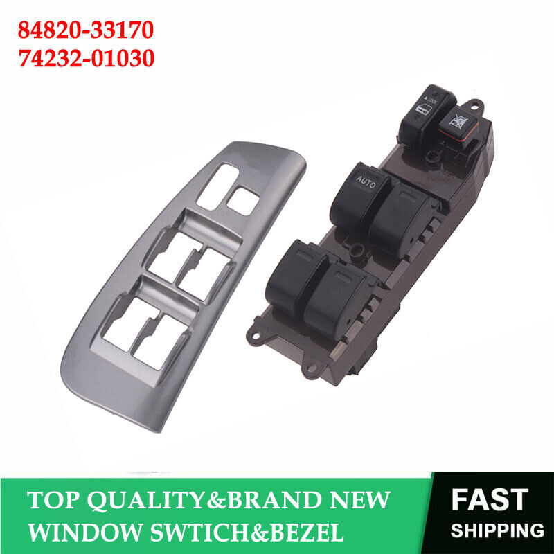 03-2008 For TOYOTA MATRIX DRIVER MASTER POWER WINDOW SWITCH CONTROL + BEZEL SET