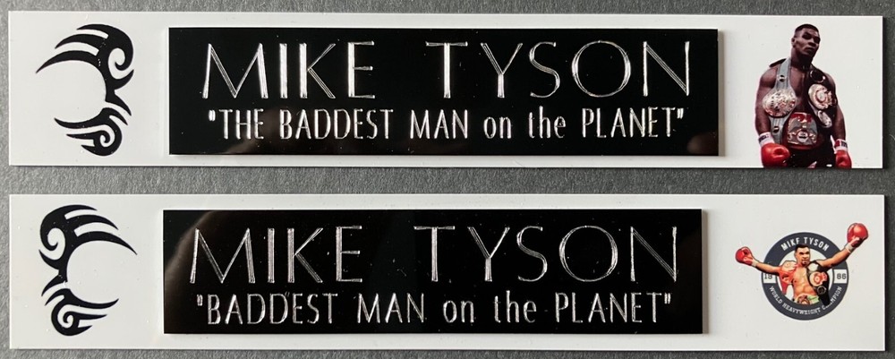 MIKE TYSON   NAME PLATE