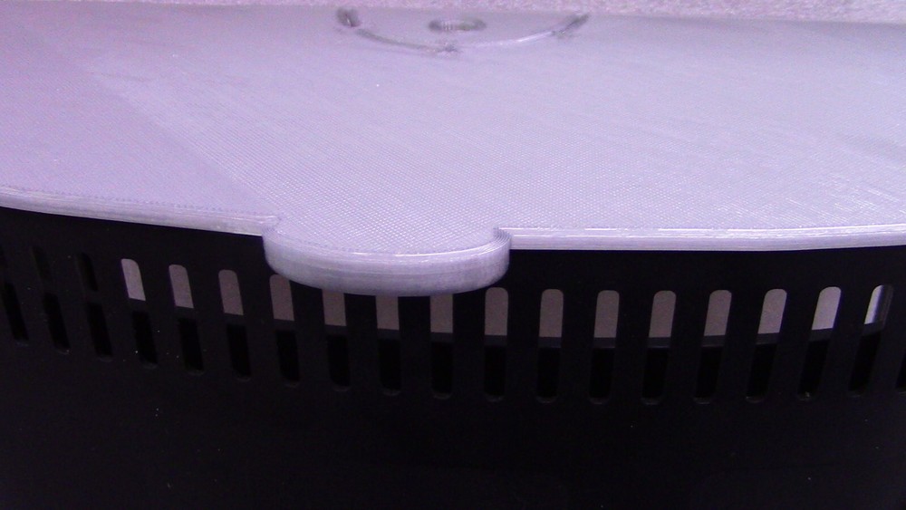 Aqueon Center (Megaflow) Overflow Lid Single Pack 3D Printed Light Gray