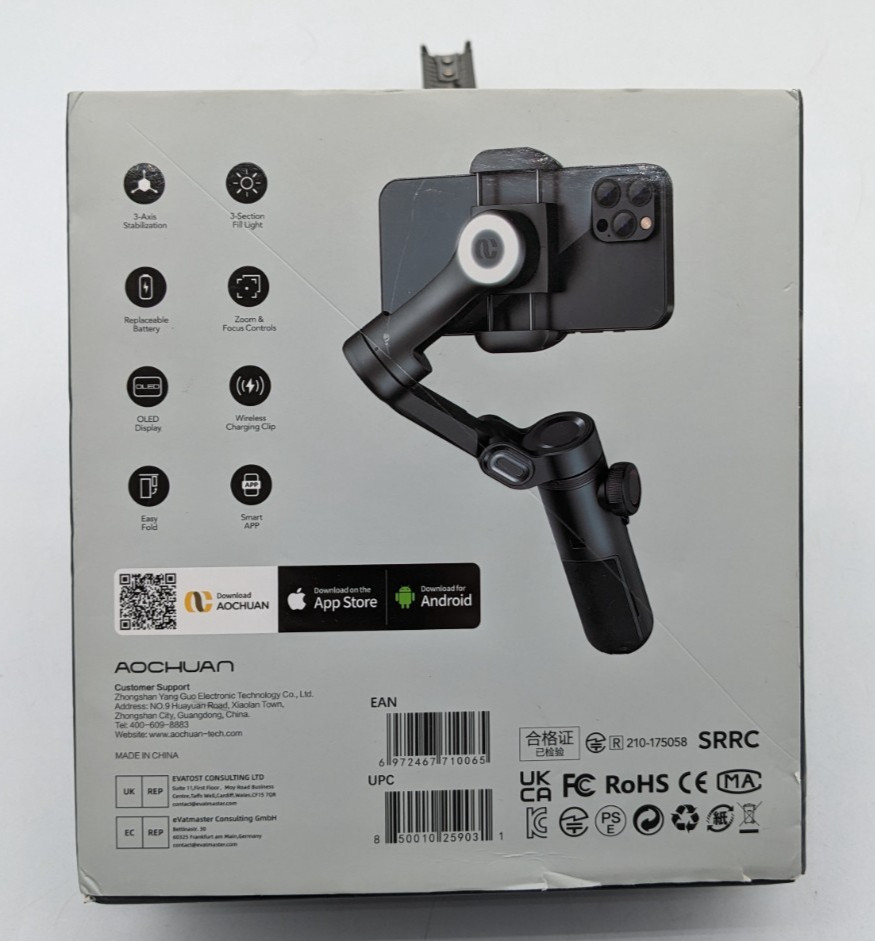 AOCHUAN Smart X Pro | 3-Axis Smartphone Stabilizer