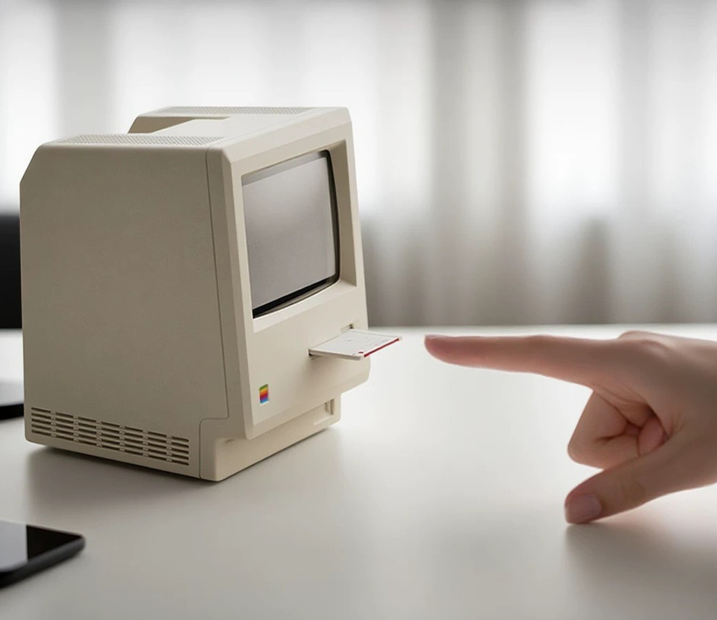 Retro Macintosh Digital Alarm Clock Maclock 80s Apple Mac Clock Rechargeable