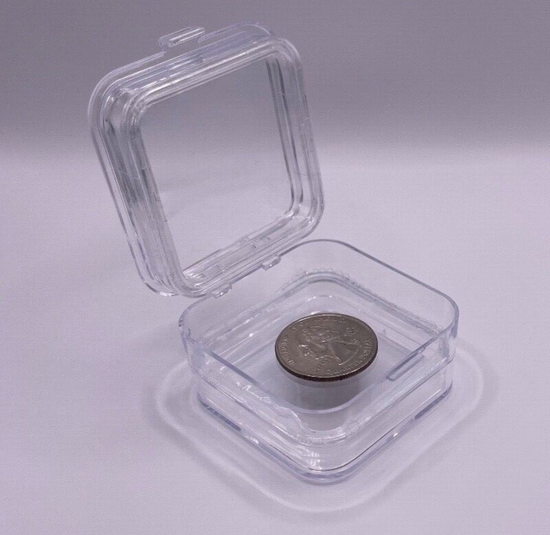 20 Pack, Denture False Teeth Membrane Case Container Hinged Display Box Jewelry