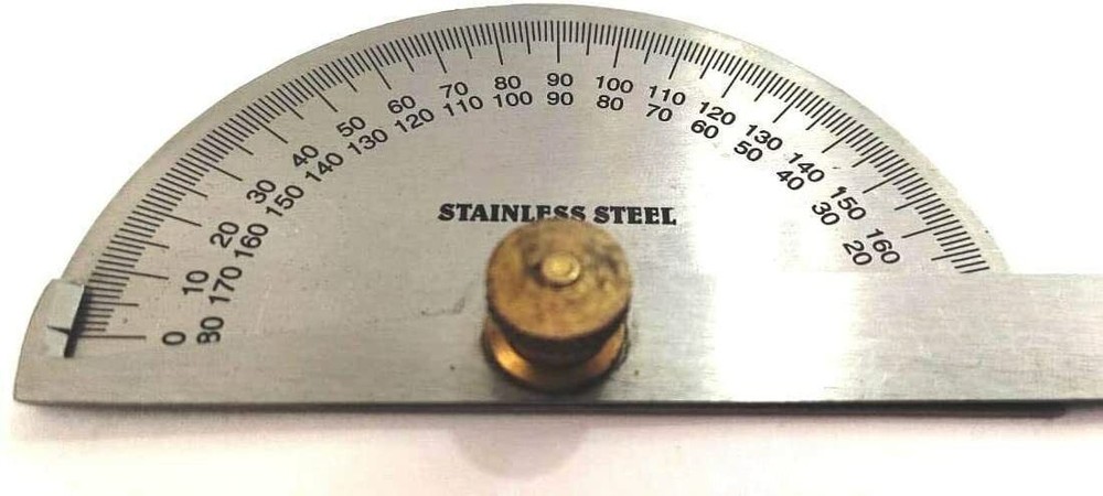 Stainless Steel Protractor 0-180 degrees (Degree Protractor)- (USA FULFILLED)