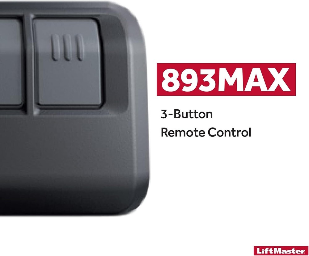 LiftMaster 893Max Security+ 2.0 3-Button Door Operator Remote Control with Visor