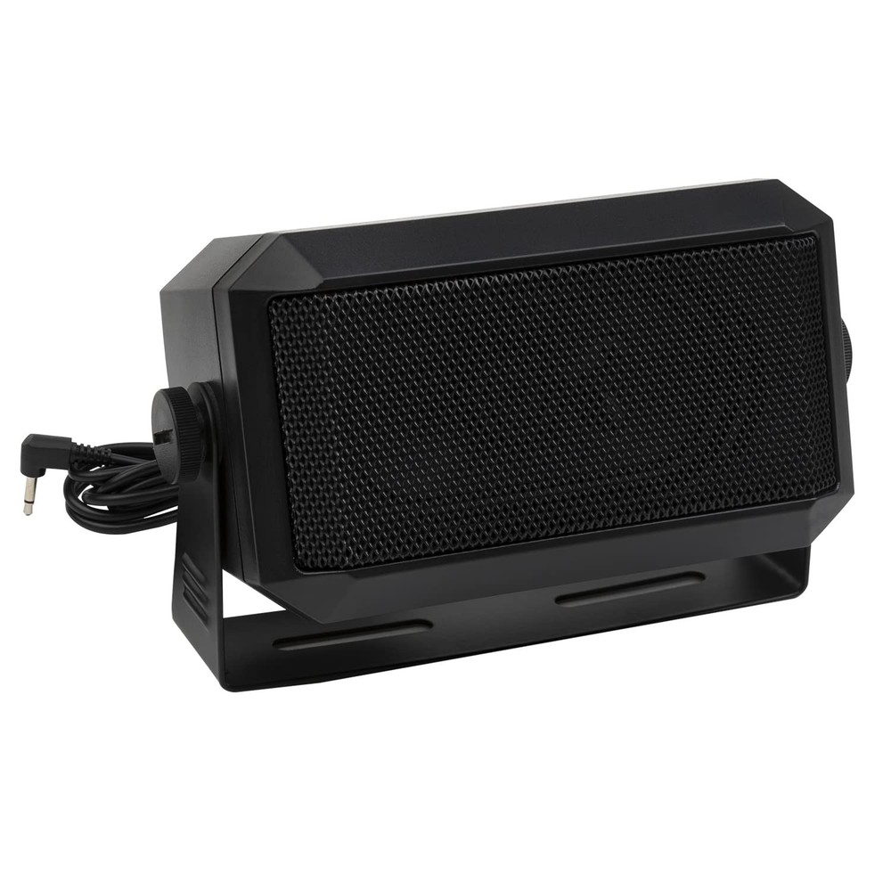 5W Rectangular External Speaker for Ham Radio, CB & Scanners - Black, High Quali