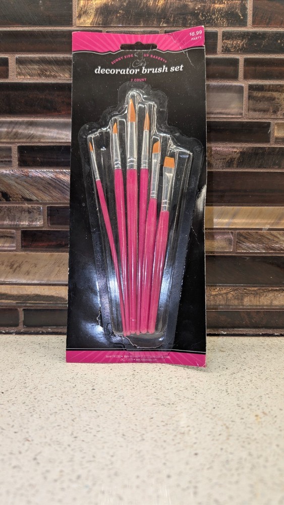NEW Sealed-Sunny Side Up Bakery 7-Piece Decorator Brush Set