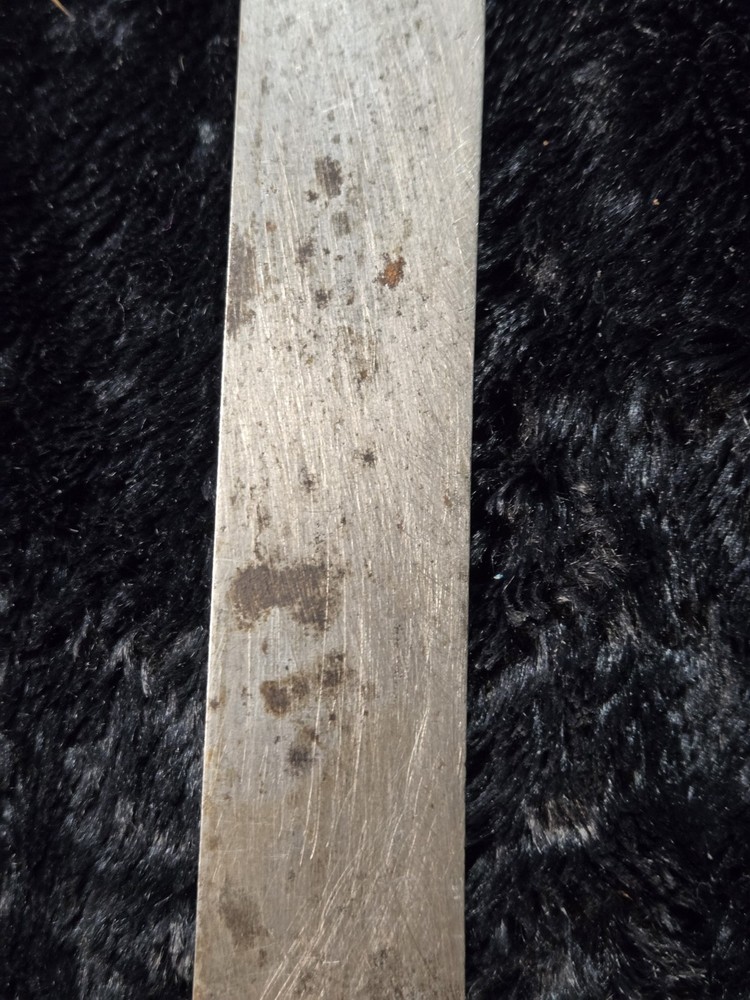 Antique William Harmar & Co Sheffield Kitchen Bread Knife 1800s Polished Wood