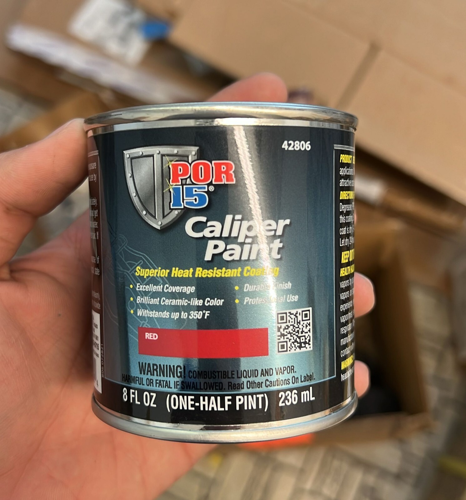 Caliper Paint, Red, 8 oz.