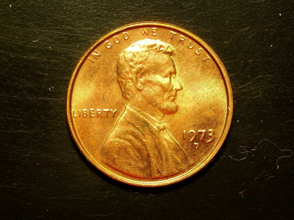 1973-D ONE UNC LINCOLN MEMORIAL CENT #4