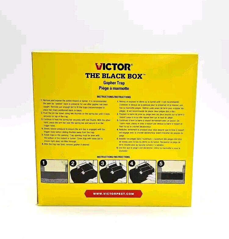 Victor Black Box Gopher Trap 0626 - Easy Set Trap