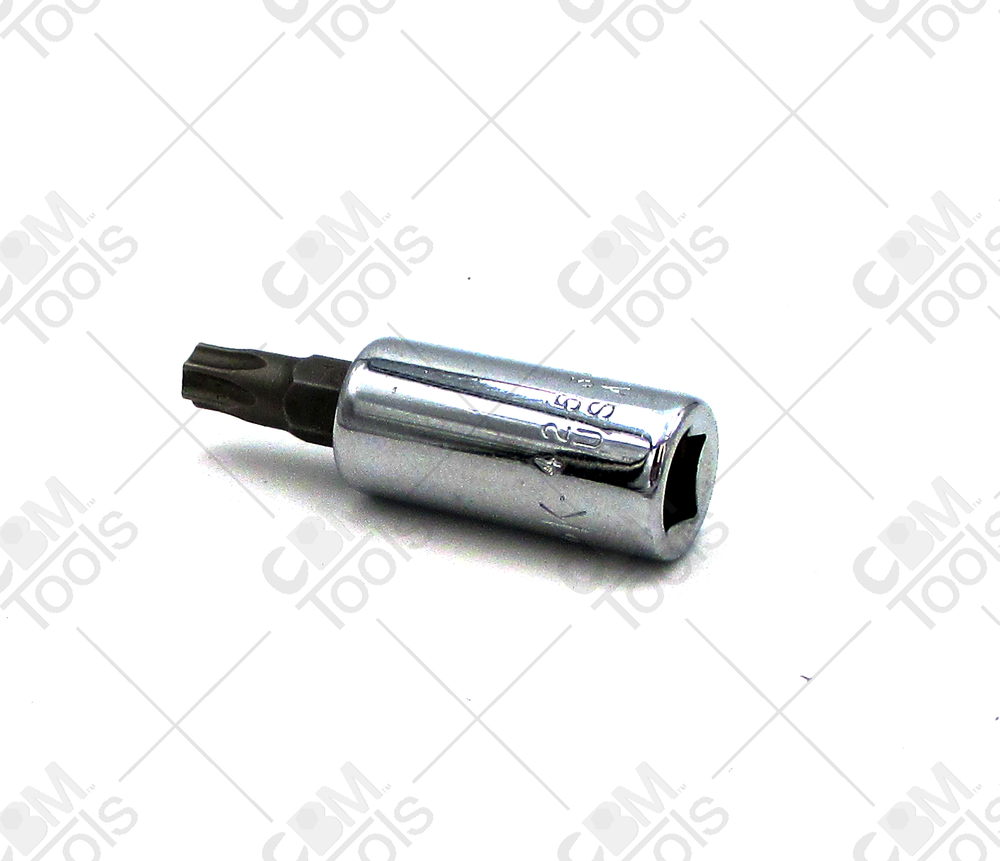 SK Hand Tools 42530 1/4" Dr T30 Tamper Proof Hex Chrome Bit Socket