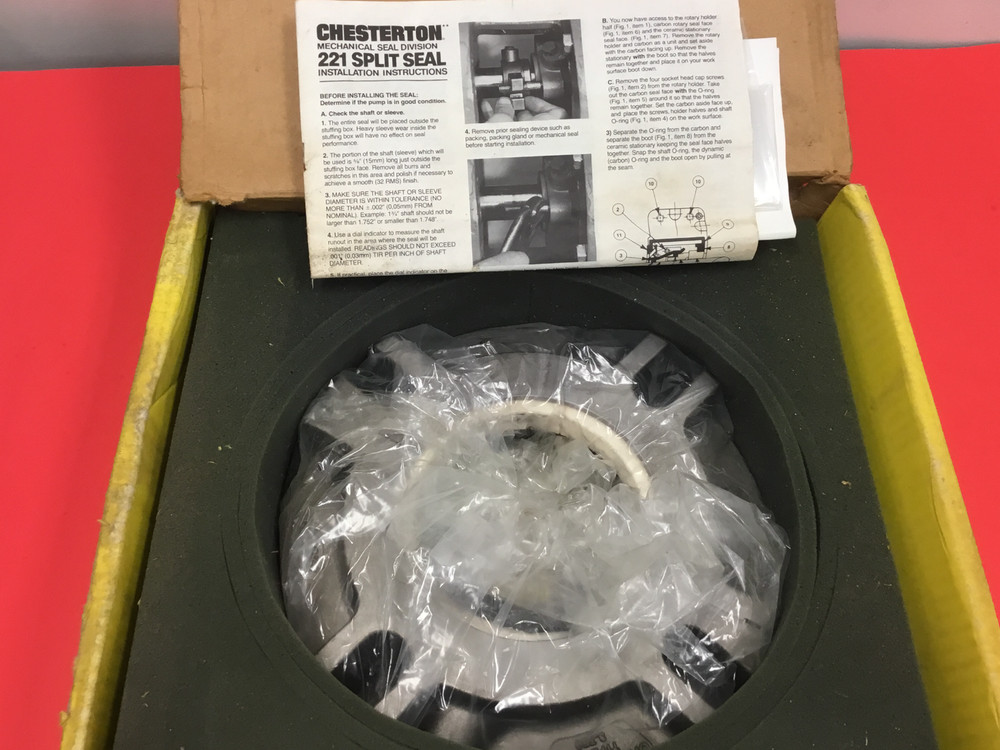 CHESTERTON - Type 221 - 3.750 - High Performance Split Seal - NEW