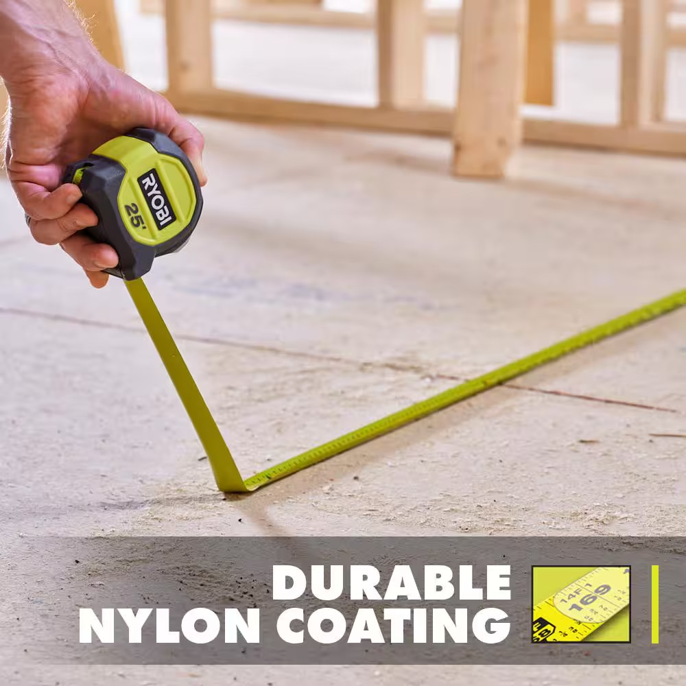 25 Ft. Compact Tape Measure with 15 Ft. Compact Laser Level