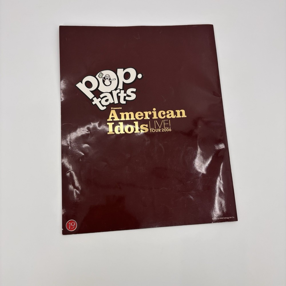 American Idol Live Tour 2006 Program Book Souvenir Booklet taylor hicks