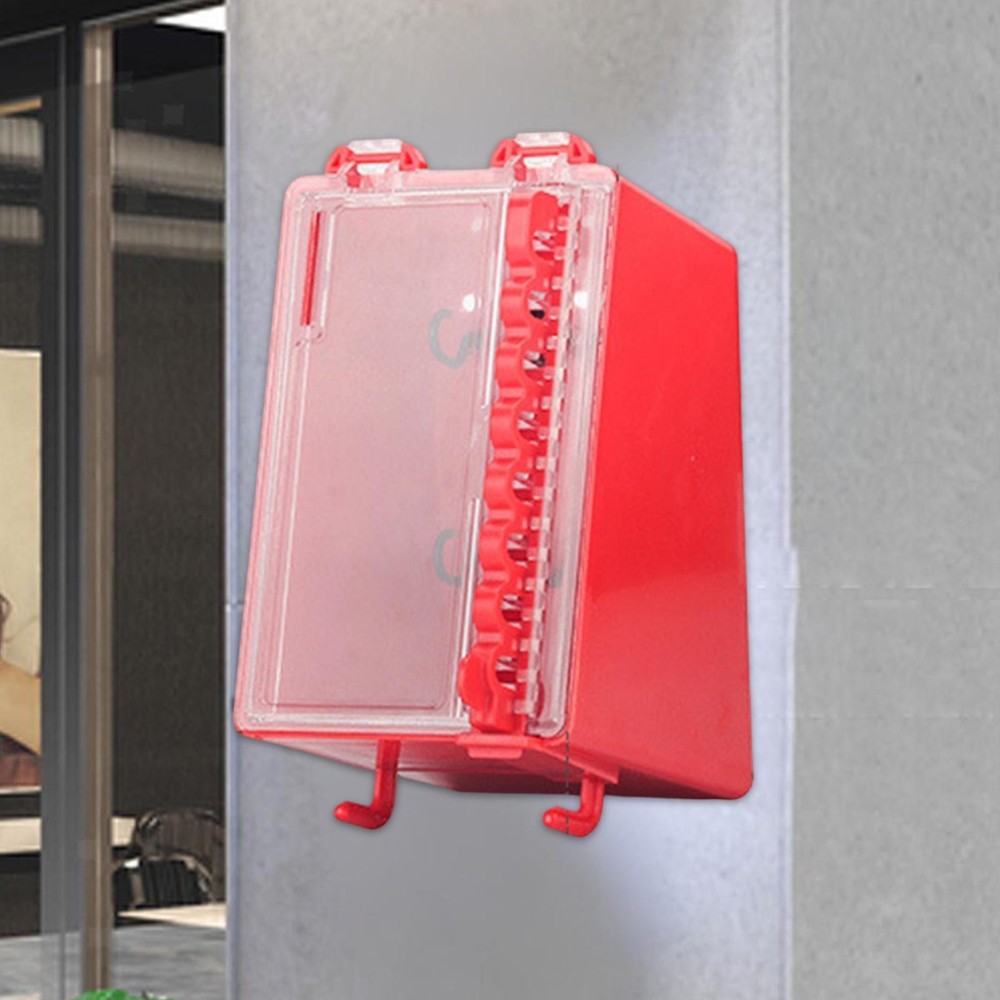 Lockout Tagout Lock Box Dustproof Durability with Transparent Panel