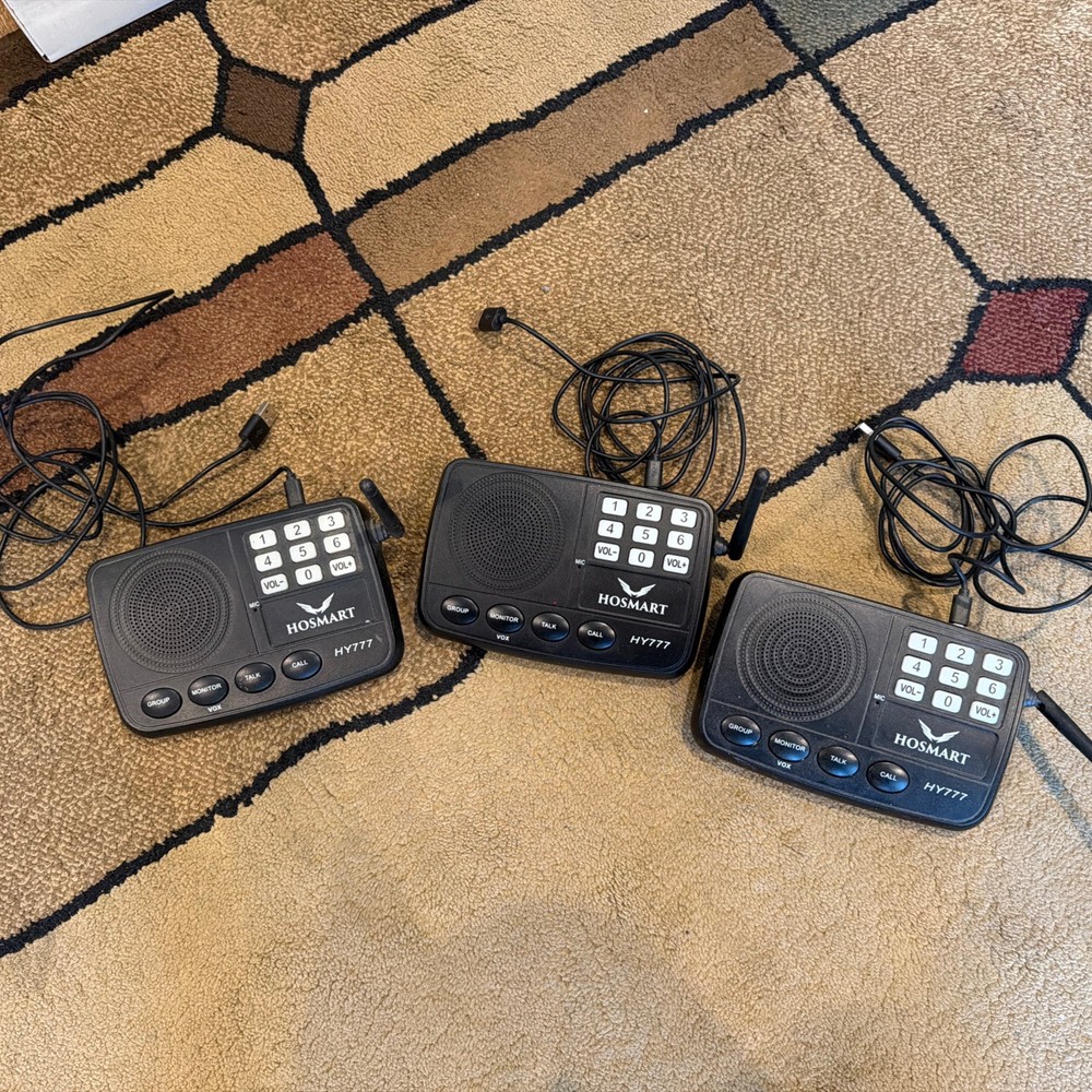 Hosmart HY777-04 Wireless Intercom System 1/2 Mile Range, Multi Channel