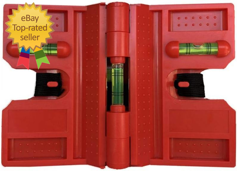 2 Pack Folding Magnetic Post Level for Pipe Post and Beams Leveling