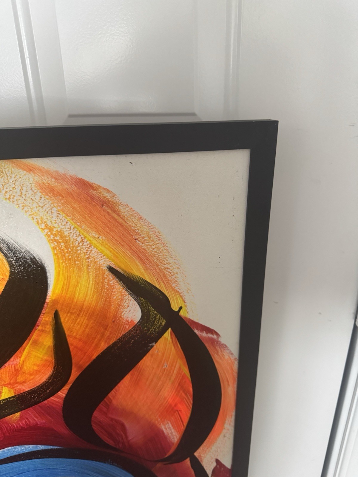 Large Black Aluminum Picture Frame 32” x 48” Assembly Required