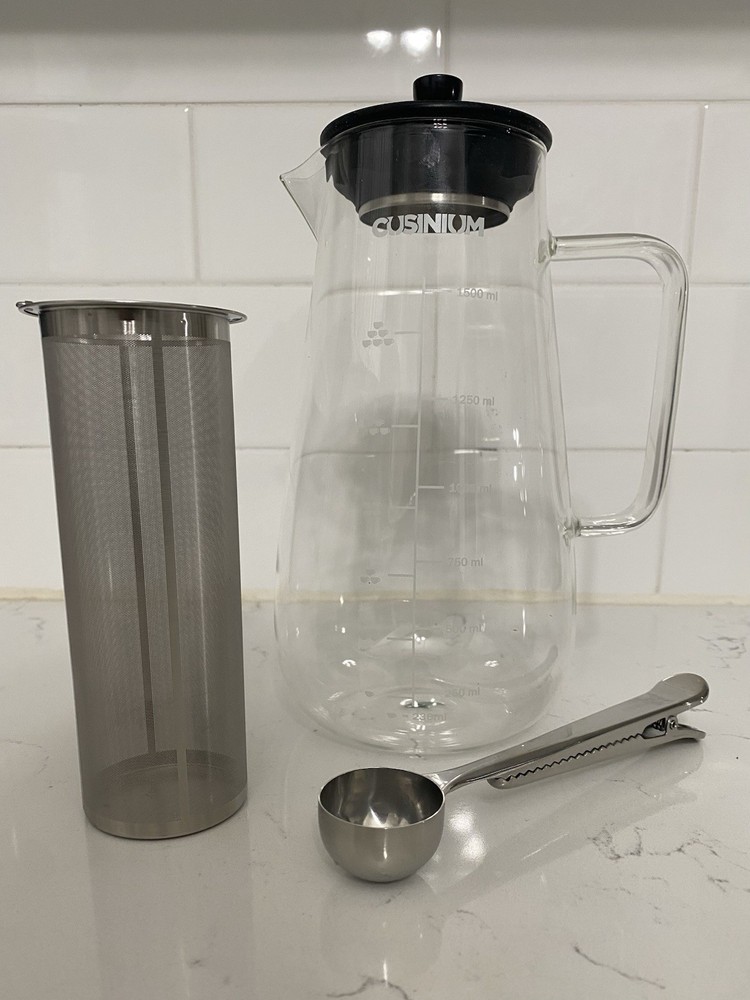Cusinium Cold Brew Coffee Maker Iced Coffee Maker 1.5 Quart Iced Tea Maker