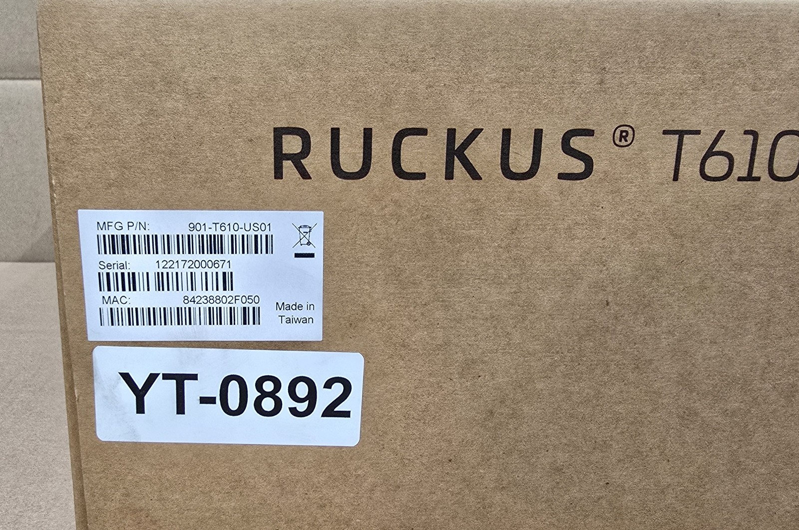 Brand New Ruckus T610 2.4GHx/5GHz Outdoor Access Point 4x4:4 901-T610-US01