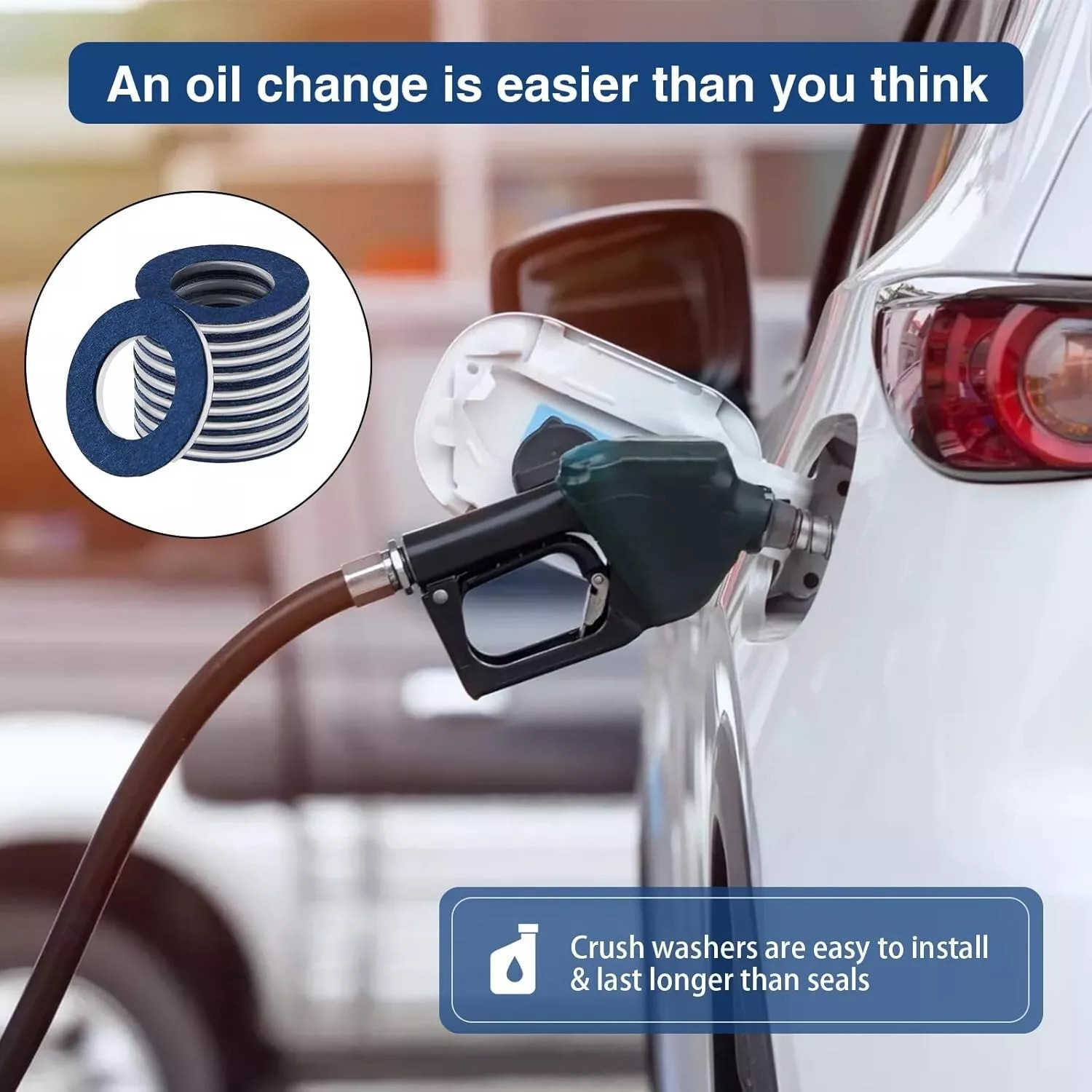 100PCS 12mm Oil Drain Plug Washer Gasket 90430-12031 For Toyota Lexus SCION US