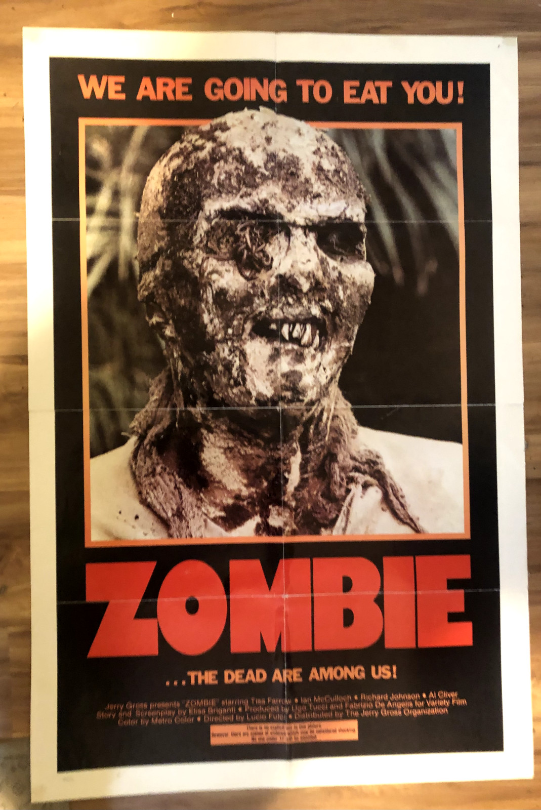 Zombie (1979) Original One-Sheet Horror Movie Poster