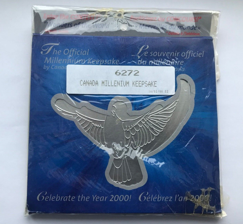1999 2000 CANADA MILLENNIUM KEEPSAKE STAMP & COIN SET