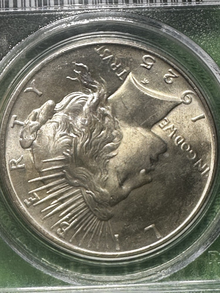 1925 Peace Silver Dollar MS65 PCGS Blue Label